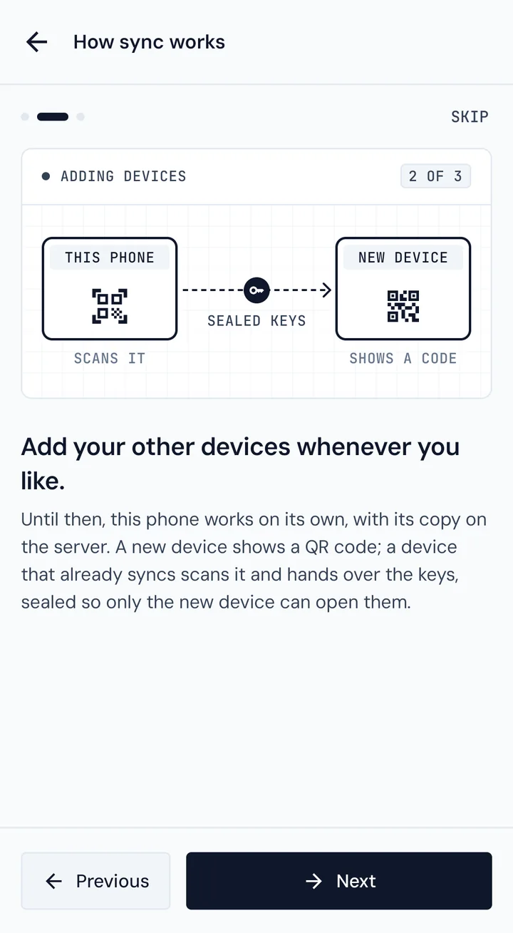 Page 2: add your other devices whenever you like